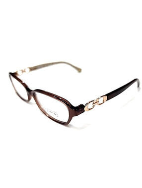 Coach HC6017 Vanessa 5059 Brown Oval Eyeglasses 52-15 135 New